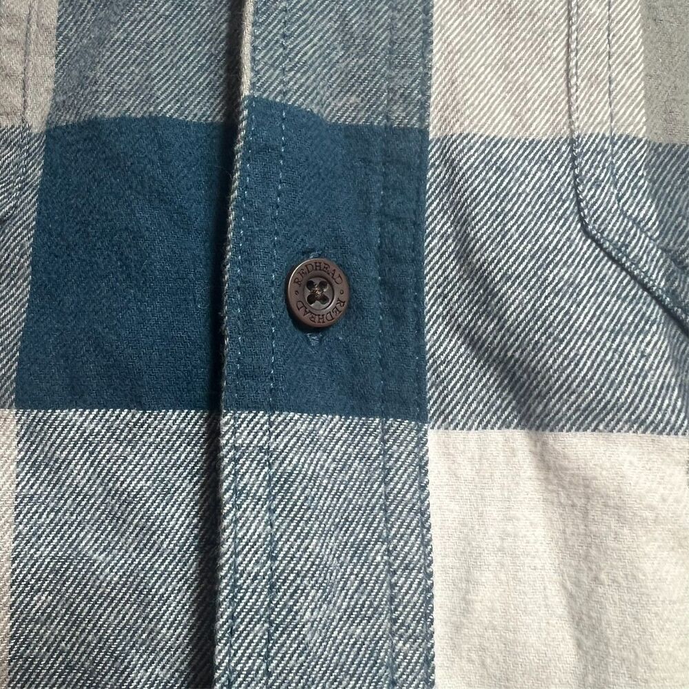2 RedHead Ranch Men's M Cotton Shirt Plaid Flannel Long Sleeve Button-Up Bundle - Picture 10 of 13